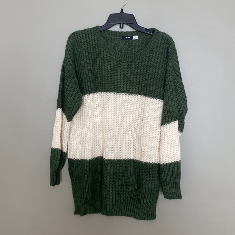 Oversized striped sweater